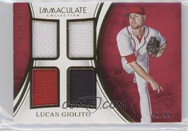 2016 Panini Immaculate Collection - Immaculate Quads #IQ-LG - Lucas Giolito /99