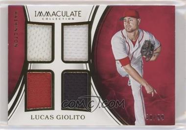 2016 Panini Immaculate Collection - Immaculate Quads #IQ-LG - Lucas Giolito /99