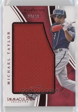 2016 Panini Immaculate Collection - Immaculate Standard - Red #ISD-MT - Michael Taylor /49