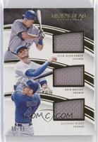 Kyle Schwarber, Kris Bryant, Anthony Rizzo #/99