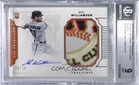 Rookie Materials Signatures - Mac Williamson [BGS 9 MINT] #/10