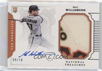 Rookie Materials Signatures - Mac Williamson #/10