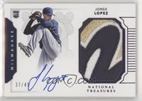 Rookie Materials Signatures - Jorge Lopez #/49