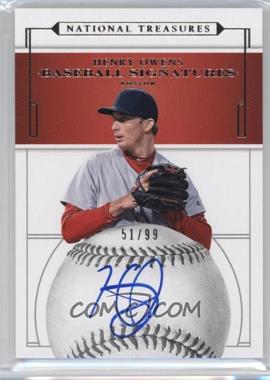 2016 Panini National Treasures - Baseball Signatures #BS-HO - Henry Owens /99