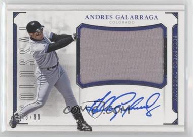 2016 Panini National Treasures - Colossal Signatures #CS-AG - Andres Galarraga /99