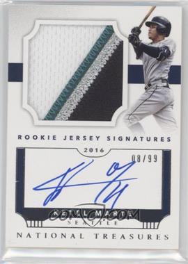 2016 Panini National Treasures - Rookie Jersey Signatures Vertical #RJSV-KM - Ketel Marte /99