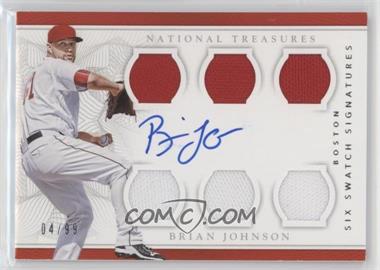 2016 Panini National Treasures - Six Swatch Signatures #SSS-BJ - Brian Johnson /99