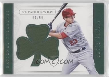 2016 Panini National Treasures - St. Patrick's Day Jerseys #SPD-DF - David Freese /99