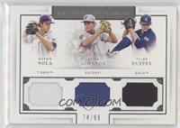 Aaron Nola, Brian Johnson, Tyler Duffey #/99