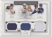 Aaron Nola, Brian Johnson, Tyler Duffey #/99