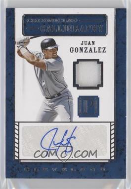 2016 Panini Pantheon - Chronicled Calligraphy #CC-JG2 - Juan Gonzalez /199