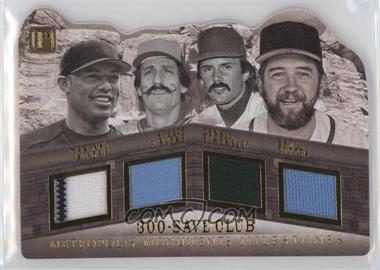 2016 Panini Pantheon - Metropolis Monuments Milestones - Gold #M-300 - Dennis Eckersley, Mariano Rivera, Bruce Sutter, Rollie Fingers /25