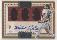 Base IX Autographs - Michael Fulmer #/49