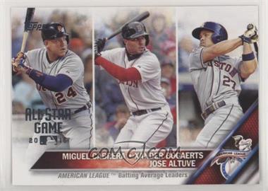 2016 Topps - [Base] - All-Star Game 2016 #29 - League Leaders - Miguel Cabrera, Xander Bogaerts, Jose Altuve