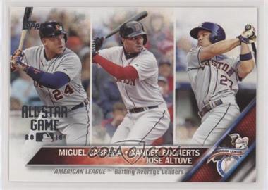 2016 Topps - [Base] - All-Star Game 2016 #29 - League Leaders - Miguel Cabrera, Xander Bogaerts, Jose Altuve