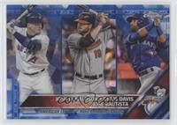 League Leaders - Josh Donaldson, Chris Davis, Jose Bautista #/250