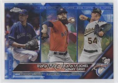 2016 Topps - [Base] - Box Set Chrome Sapphire Edition #185 - League Leaders - David Price, Dallas Keuchel, Sonny Gray /250