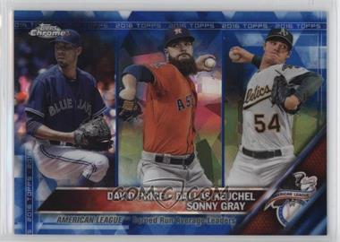 2016 Topps - [Base] - Box Set Chrome Sapphire Edition #185 - League Leaders - David Price, Dallas Keuchel, Sonny Gray /250