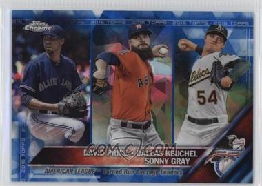 2016 Topps - [Base] - Box Set Chrome Sapphire Edition #185 - League Leaders - David Price, Dallas Keuchel, Sonny Gray /250