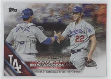 2016 Topps - [Base] - Factory Set Foil #24 - Checklist - Hollywood Production (Dodgers Energized by Battery Power) /177 [EX to NM]