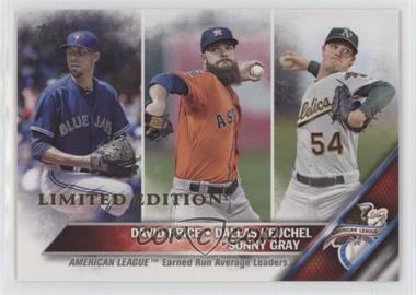 2016 Topps - [Base] - Limited Edition #185 - League Leaders - David Price, Dallas Keuchel, Sonny Gray