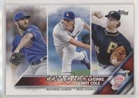 League Leaders - Jake Arrieta, Zack Greinke, Gerrit Cole [EX to NM]