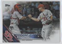 Trevor Rosenthal (Shaking Hands with Yadier Molina)