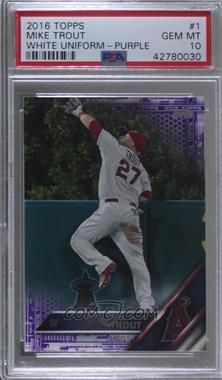 2016 Topps - [Base] - Toys "R" Us Purple #1 - Mike Trout [PSA 10 GEM MT]