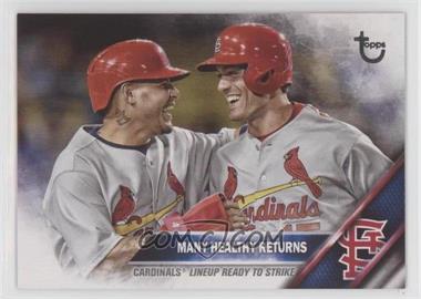 2016 Topps - [Base] - Vintage Stock #492 - Checklist - Many Healthy Returns (Cardinals' Lineup Ready to Strike) /99