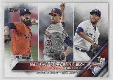 2016 Topps - [Base] #187 - League Leaders - Dallas Keuchel, Collin McHugh, David Price