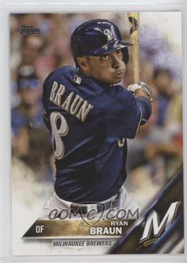 2016 Topps - [Base] #298.1 - Ryan Braun (Batting; Blue Jersey)