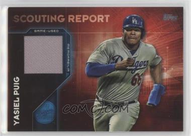 2016 Topps - Scouting Report Relics #SRR-YP - Yasiel Puig