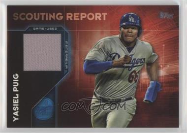 2016 Topps - Scouting Report Relics #SRR-YP - Yasiel Puig