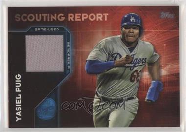 2016 Topps - Scouting Report Relics #SRR-YP - Yasiel Puig