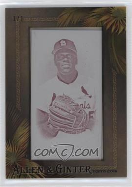 2016 Topps Allen & Ginter's - [Base] - Mini Printing Plate Magenta Framed #206 - Bob Gibson /1