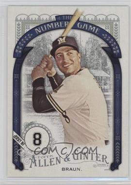 2016 Topps Allen & Ginter's - The Numbers Game #NG-55 - Ryan Braun