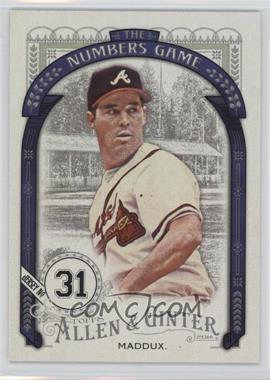 2016 Topps Allen & Ginter's - The Numbers Game #NG-80 - Greg Maddux