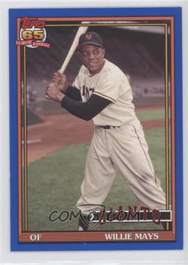 2016 Topps Archives - [Base] - Blue Border #286 - 1991 Design - Willie Mays /199