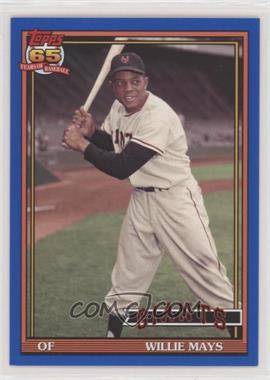 2016 Topps Archives - [Base] - Blue Border #286 - 1991 Design - Willie Mays /199