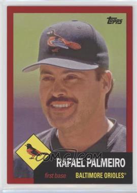 2016 Topps Archives - [Base] - Red Border #26 - 1953 Design - Rafael Palmeiro /50