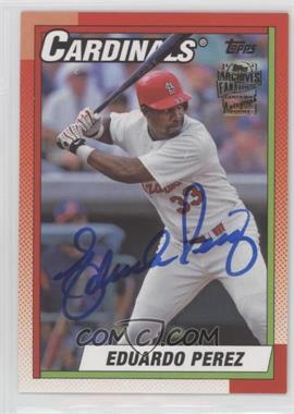 2016 Topps Archives - Fan Favorites Autographs #FFA-EP - 1990 Design - Eduardo Perez