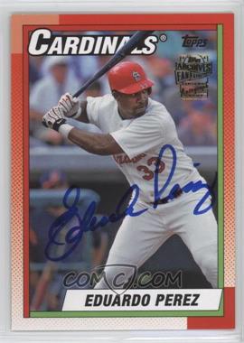 2016 Topps Archives - Fan Favorites Autographs #FFA-EP - 1990 Design - Eduardo Perez