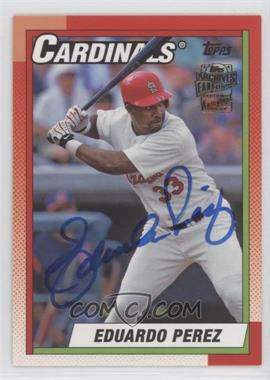 2016 Topps Archives - Fan Favorites Autographs #FFA-EP - 1990 Design - Eduardo Perez