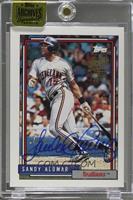 Sandy Alomar Jr. (1992 Topps) [Buyback] #/46