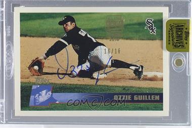 2016 Topps Archives Signature Series All-Star Buybacks - [Base] #_96T-129 - Ozzie Guillen (1996 Topps) /16 [Buyback]