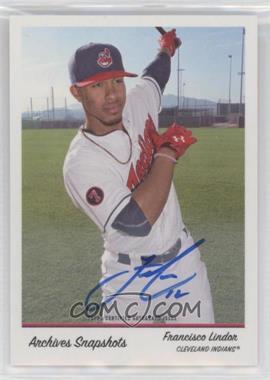 2016 Topps Archives Snapshots - Topps Online Exclusive [Base] - Autographs #AS-FL - Francisco Lindor /15