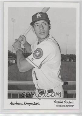 2016 Topps Archives Snapshots - Topps Online Exclusive [Base] - Black & White #AS-CC - Carlos Correa
