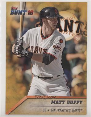 2016 Topps Bunt - [Base] - Topps.com Online Exclusive 5 x 7 Gold #181 - Matt Duffy /10