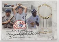 Babe Ruth, Whitey Ford, Bernie Williams #/75