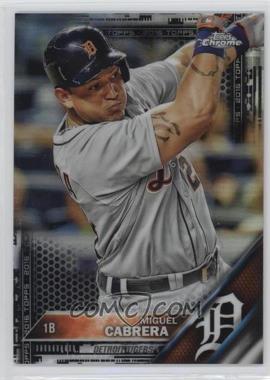 2016 Topps Chrome - [Base] - Black Refractor #109 - Miguel Cabrera